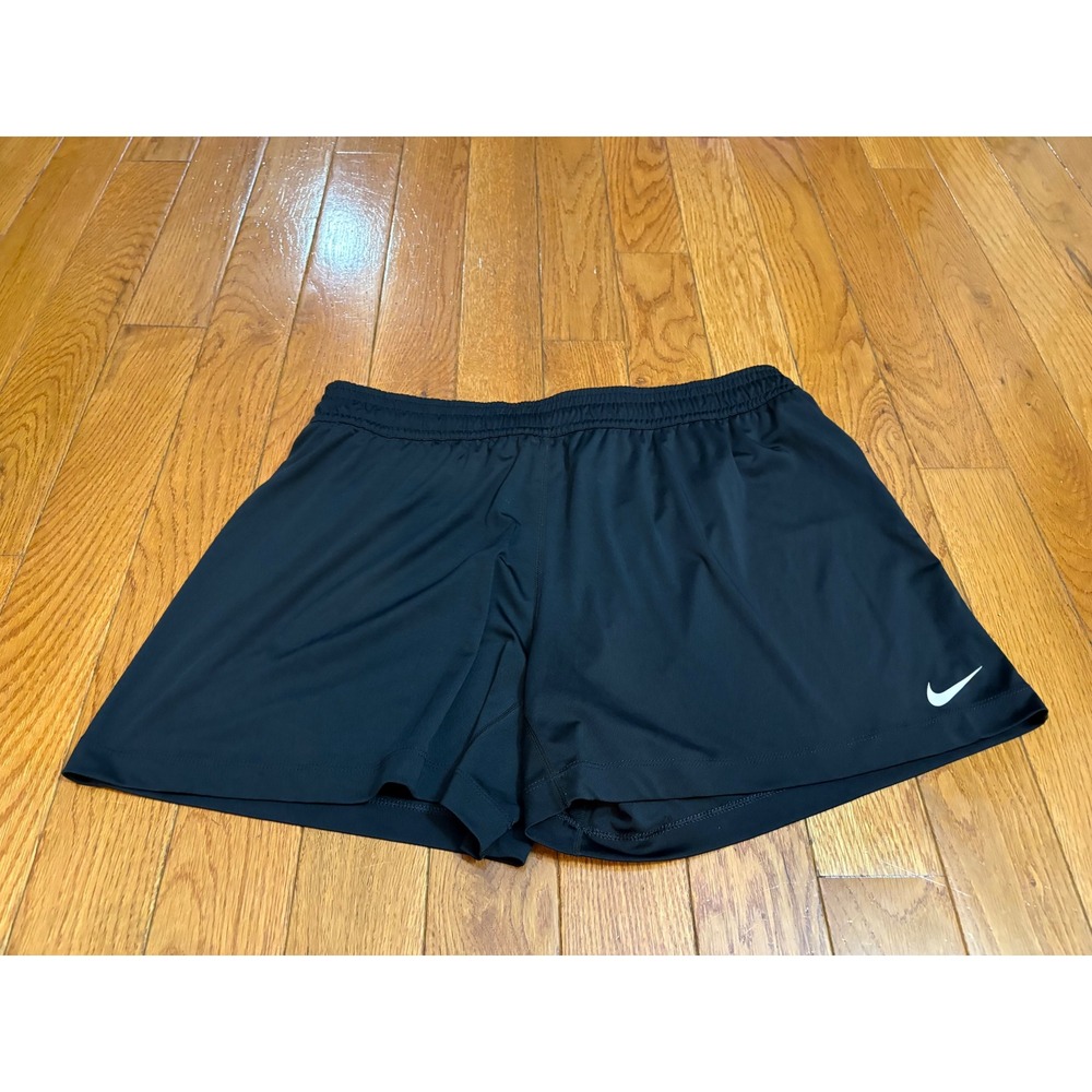 Nike Dri-FIT Women Black Athletic Running Training Shorts Size XL